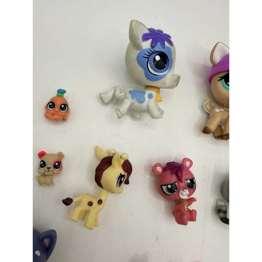 Lot Of 27 Littlest Pet Shop Figures : Mini + Large - Monkey Cat Fish Bird Dog +